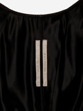 RICK OWENS FAUX LEATHER MID-LENGTH DRESS