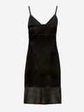 BOTTEGA VENETA LEATHER MID-LENGTH DRESS
