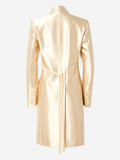 ANN DEMEULEMEESTER SINGLE-BREASTED SATIN COAT