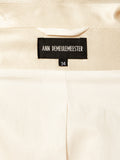 ANN DEMEULEMEESTER SINGLE-BREASTED SATIN COAT