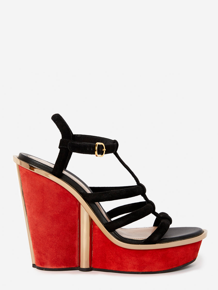 ALEXANDER MCQUEEN ART DECO WEDGE HEELS AFTERLIFE MODE