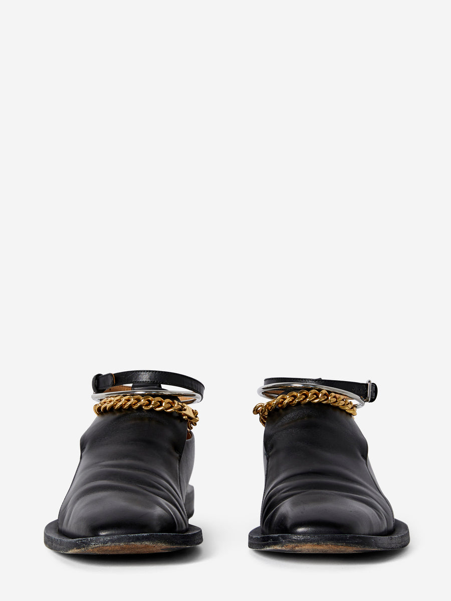 【JIL SANDER】Ankle Strap Flat Shoes/追跡+関税+全国送料込み JIL SANDER】Ankle Strap Flat Shoes/追跡+関税+全国送料込み