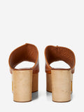 GIVENCHY LOGO PLATFORM LEATHER MULES