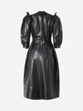 SIMONE ROCHA LEATHER MIDI DRESS