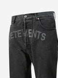 VETEMENTS UNISEX LOGO JEANS