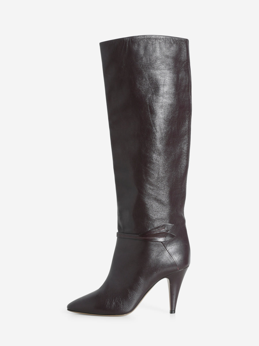 C LINE LEATHER KNEE HIGH BOOTS AFTERLIFE MODE