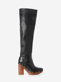 JACQUEMUS LEATHER THIGH HIGH BOOTS