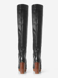 JACQUEMUS LEATHER THIGH HIGH BOOTS