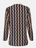 LOEWE BLOUSE WITH NAVY PATTERN